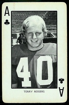Terry Rogers - 1973 Nebraska Playing Cards #1C - nm