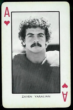 Zaven Yaralian - 1973 Nebraska Playing Cards #1 H - nm