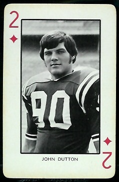 1973 Nebraska Playing Cards #2D - John Dutton - nm