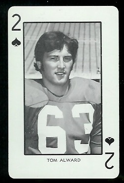 1973 Nebraska Playing Cards #2S - Tom Alward - nm-mt