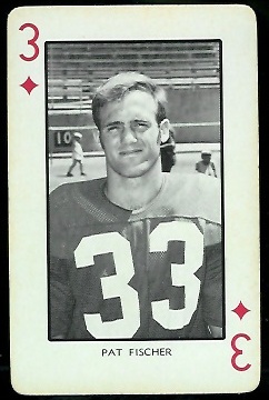 Pat Fischer - 1973 Nebraska Playing Cards #3D - nm
