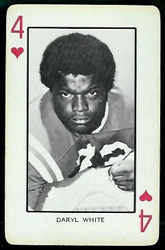Daryl White - 1973 Nebraska Playing Cards #4H - nm