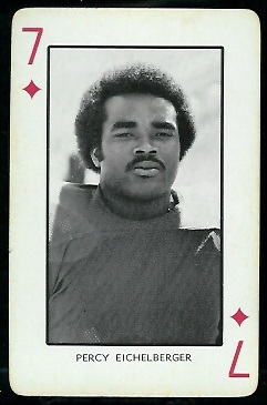 Percy Eichelberger - 1973 Nebraska Playing Cards #7 D - exmt