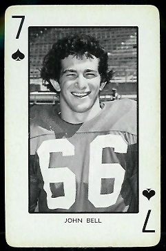 John Bell - 1973 Nebraska Playing Cards #7S - nm