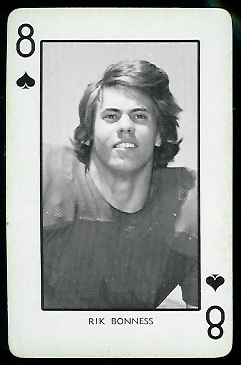 1973 Nebraska Playing Cards #8S - Rik Bonness - nm