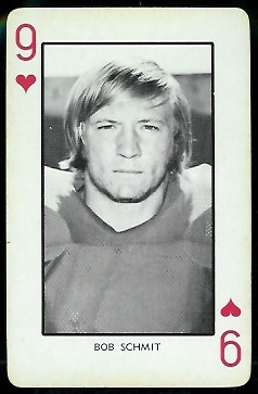 Bob Schmit - 1973 Nebraska Playing Cards #9H - nm
