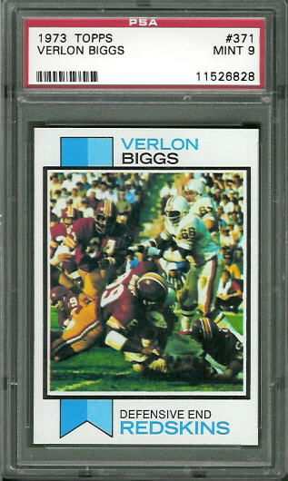 Verlon Biggs - 1973 Topps #371 - PSA 9