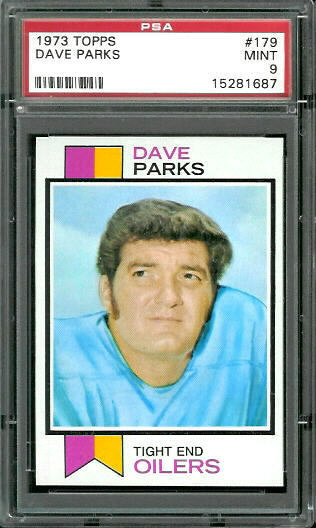 Dave Parks - 1973 Topps #179 - PSA 9