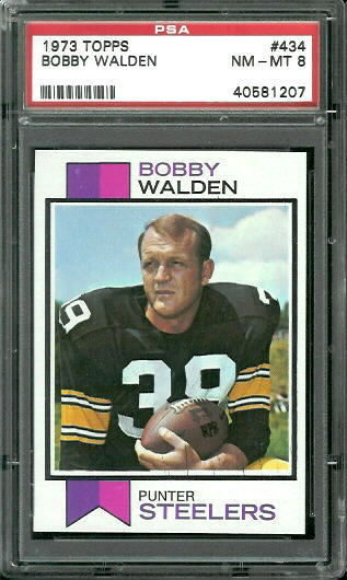 Bobby Walden - 1973 Topps #434 - PSA 8