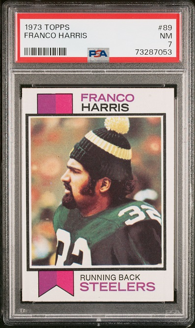 1973 Topps #89 - Franco Harris - PSA 7