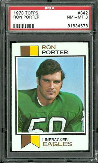 Ron Porter - 1973 Topps #342 - PSA 8