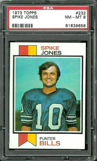 Spike Jones - 1973 Topps #232 - PSA 8