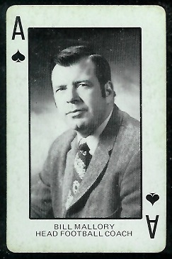 1974 Colorado Playing Cards #1S - Bill Mallory - ex