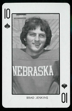 Brad Jenkins - 1974 Nebraska Playing Cards #10 S - nm