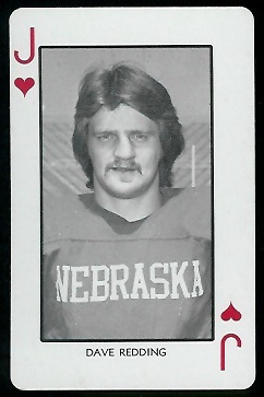 Dave Redding - 1974 Nebraska Playing Cards #11H - nm