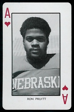 1974 Nebraska Playing Cards #1H - Ron Pruitt - nm