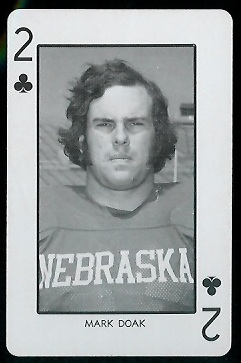 1974 Nebraska Playing Cards #2C - Mark Doak - nm