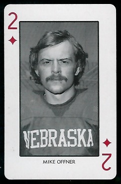 Mike Offner - 1974 Nebraska Playing Cards #2 D - nm