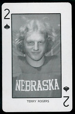Terry Rogers - 1974 Nebraska Playing Cards #2S - nm