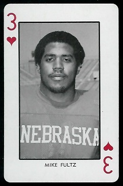 1974 Nebraska Playing Cards #3H - Mike Fultz - nm