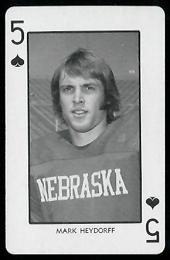 Mark Heydorff - 1974 Nebraska Playing Cards #5S - nm
