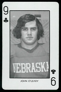 1974 Nebraska Playing Cards #9C - John O'Leary - nm