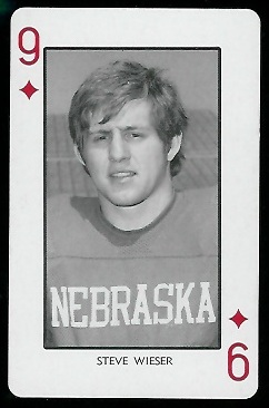 Steve Wieser - 1974 Nebraska Playing Cards #9D - nm