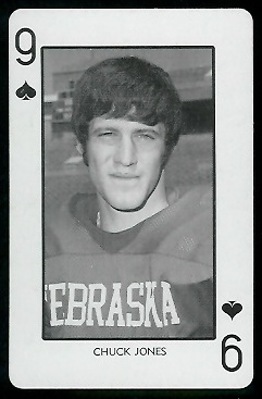 Chuck Jones - 1974 Nebraska Playing Cards #9 S - nm