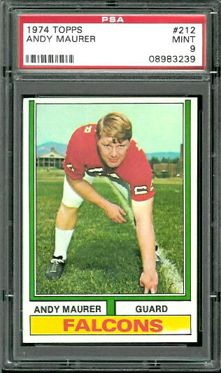 Andy Maurer - 1974 Topps #212 - PSA 9
