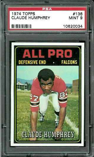 1974 Topps #136 - Humphrey - PSA 9