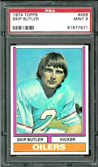 Skip Butler - 1974 Topps #458 - PSA 9