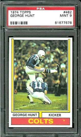 George Hunt - 1974 Topps #482 - PSA 9