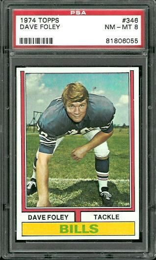 Dave Foley - 1974 Topps #346 - PSA 8