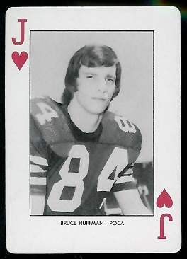 Bruce Huffman - 1974 West Virginia Playing Cards #11H - nm+