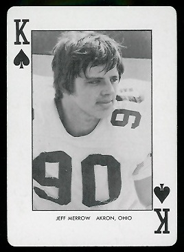 Jeff Merrow - 1974 West Virginia Playing Cards #13S - nm+