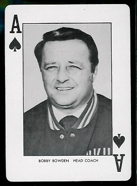 Bobby Bowden - 1974 West Virginia Playing Cards #1S - nm+