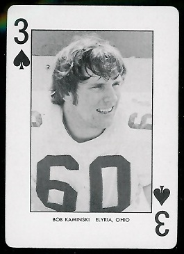 Bob Kaminski - 1974 West Virginia Playing Cards #3S - nm+