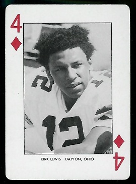 1974 West Virginia Playing Cards #4D - Kirk Lewis - nm+