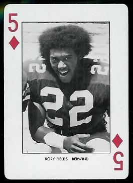1974 West Virginia Playing Cards #5D - Rory Fields - nm+