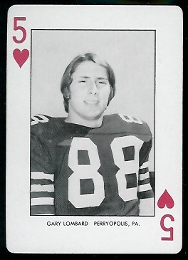Gary Lombard - 1974 West Virginia Playing Cards #5H - nm+