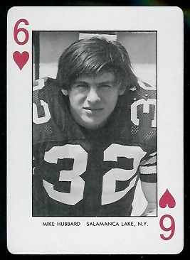 Mike Hubbard - 1974 West Virginia Playing Cards #6H - nm+