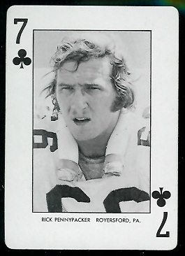 1974 West Virginia Playing Cards #7C - Rick Pennypacker - nm+