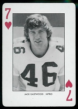 Jack Eastwood - 1974 West Virginia Playing Cards #7H - nm+