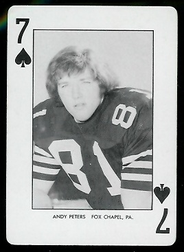Andy Peters - 1974 West Virginia Playing Cards #7S - nm+