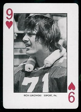 Rich Lukowski - 1974 West Virginia Playing Cards #9H - nm+
