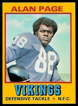 Alan Page - 1974 Wonder Bread #17 - nm-mt