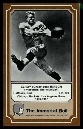 Elroy Hirsch - 1975 Fleer Immortal Roll #29 - nm+