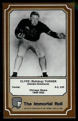 Bulldog Turner - 1975 Fleer Immortal Roll #45 - nm-mt