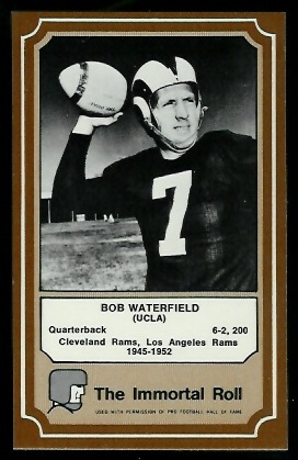 Bob Waterfield - 1975 Fleer Immortal Roll #48 - nm-mt