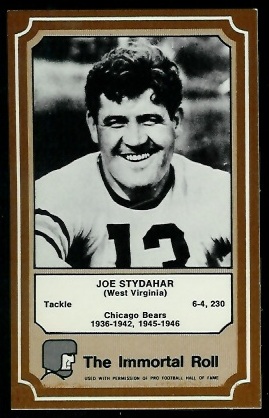 1975 Fleer Immortal Roll #63 - Joe Stydahar - nm